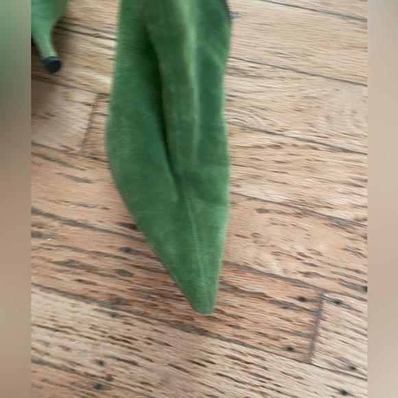 Vero Cuoio + Marc Jacob’s vintage Italian suede Green Heeled Boots - Picture 10 of 11